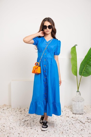 Baumwollkleid Teure Accessoires 🔥 Neue Saison 2023 🔥