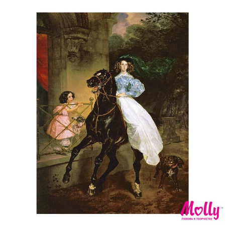 Sayılarla boyama Bryullov. Binici
