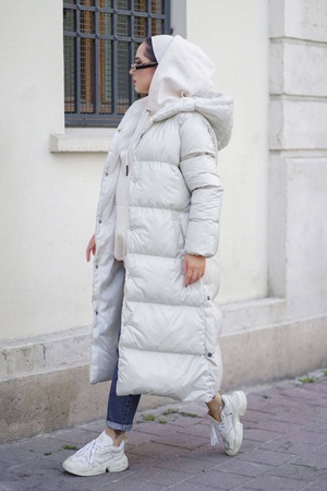 Зимнее дутое пальто