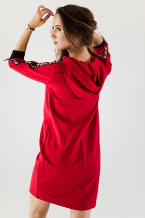 ПЛАТЬЕ МОЛОДЁЖНОЕ С КАПЮШОНОМ (Ф/П)