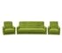 Astra döşemeli mobilya takımı açık yeşil (kanepe + 2 koltuk)
