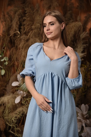 Платье: Льняной Париж