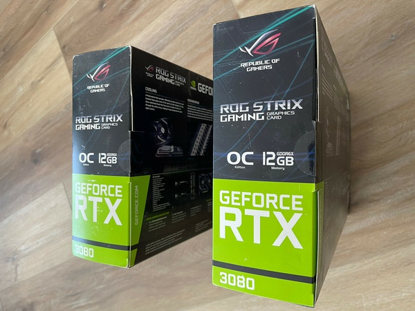 ASUS ROG Strix GeForce RTX 3080 OC V2 LHR 10GB GDDR6X Grafik Kartı YEPYENİ