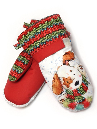 Детские варежки из мембранной ткани