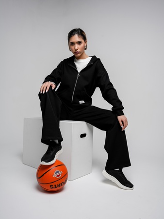 Худи с капюшоном  женский из высококачественной ткани лининг для повседневной носки