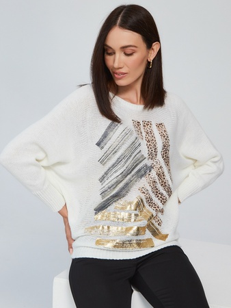 Женская одежда: джемпер женский, вязаный трикотаж