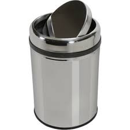 Мусорный контейнер с практичной крышкой из нержавеющей стали 430K