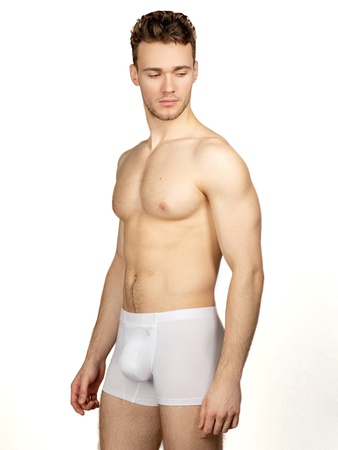 Boksörler beyaz, kapalı elastik