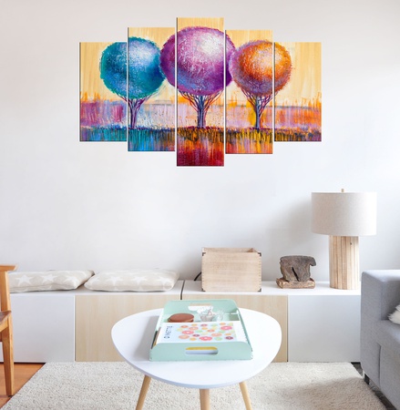 5 parçalı mdf tablo