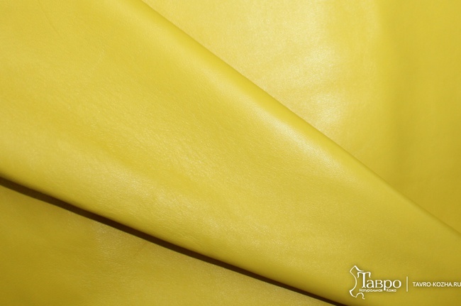 Обувная овчина, цвет желтый.
