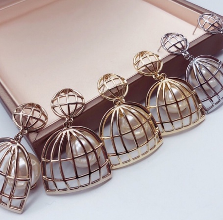 Серьги длинные «ловец снов»