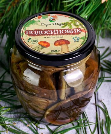 Маринованные подосиновики / ДАРЫ-ЮГРЫ-ХМАО / 250 гр