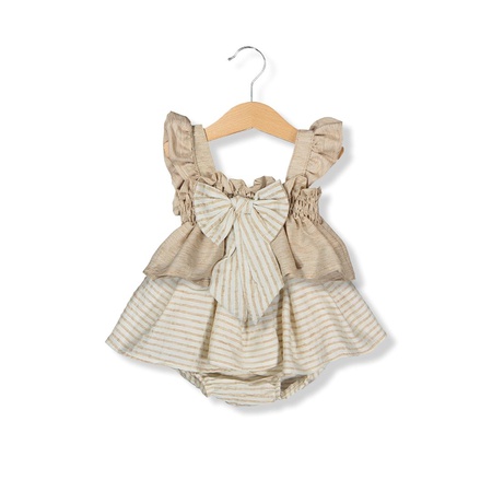 Wholesale Baby Girls Rompers With Bow 0-24M