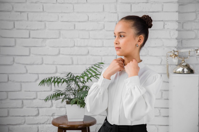 Школьная подростковая блузка