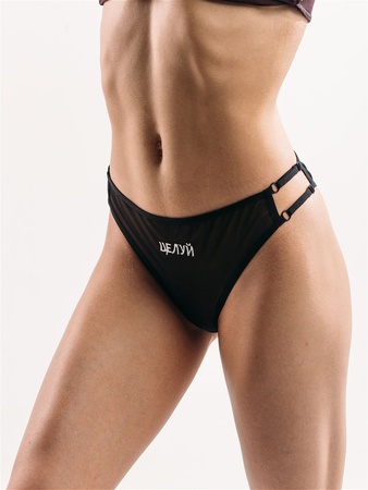 Panties with the words "Kiss", "Take off", "Slapay" wholesale