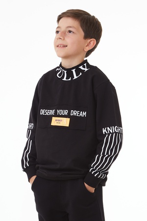 YAKASI BASKILI SWEAT