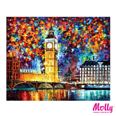 Painting by numbers Afremov. London. Big Ben