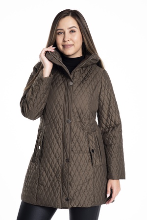 Büyük Beden Kapitone Mont