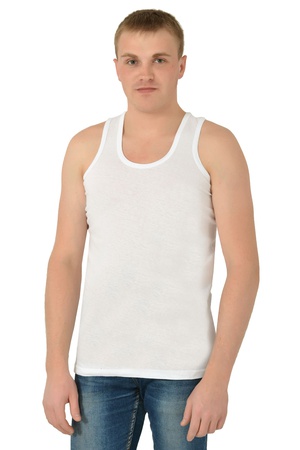 T-shirt adamın tek sesli