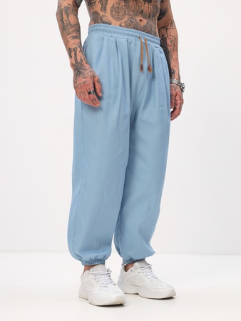 Штаны Джинсовые укороченные широкие