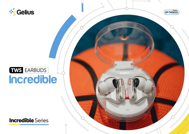 Стерео Bluetooth-гарнитура Gelius Incredible