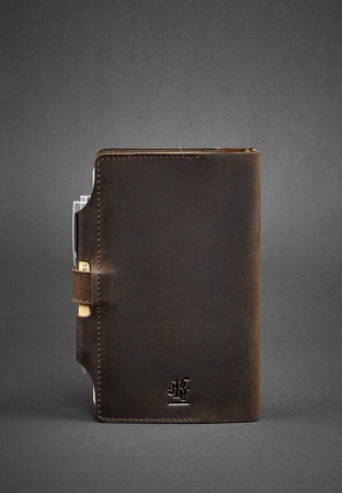 Кожаный блокнот (Софт-бук) 4.0 темно-коричневый