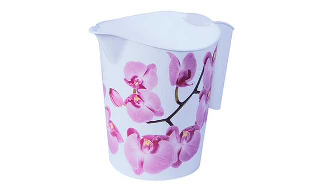 دورق 1 لتر DECO orchid * 21 (M- بلاستيك)