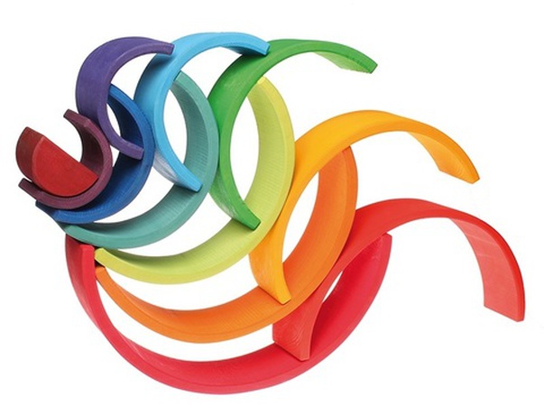 БОЛЬШАЯ РАДУГА GRIMM'S 12 ДЕТАЛЕЙ