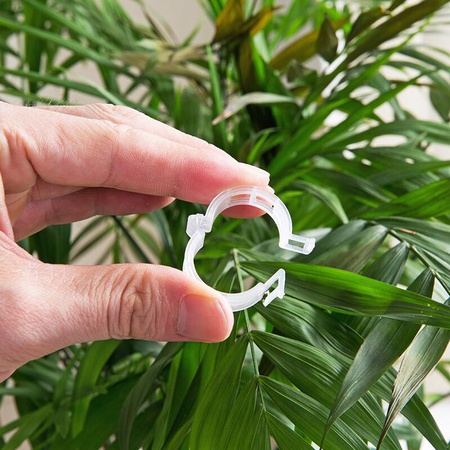 Bitki jartiyerleri için klipsler, plastik