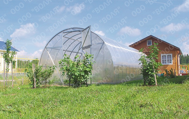 Теплица "Дачная-2ДУМ" из поликарбоната