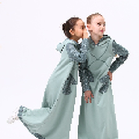 1. Kızlar için temel spor elbise modeli (1-Çocuk spor elbisesi)