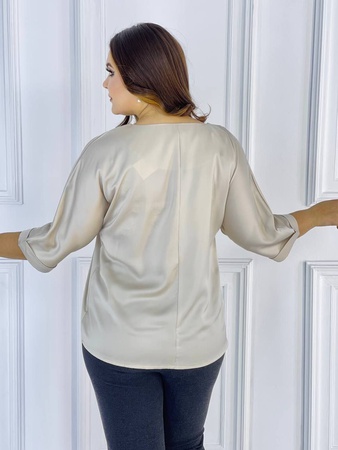 Kadın basic ipek reglan bluz