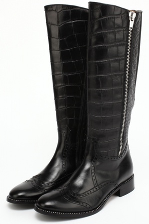 حذاء أسود بسحابين (eurozima) S092