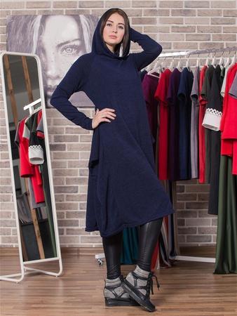 Платье П-482_темно-синий