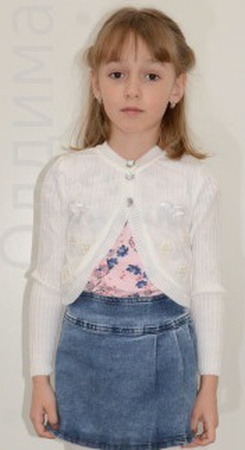 Knitted jersey for girls