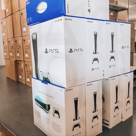 Оригинальный Sony PS5 Disc Edition с 2 беспроводными контроллерами DualSense