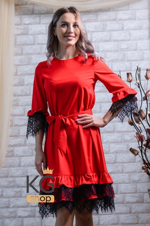 Платье с рюшами "Сьюзан"