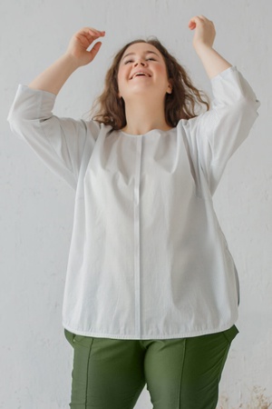 Блуза лапка удлинённая