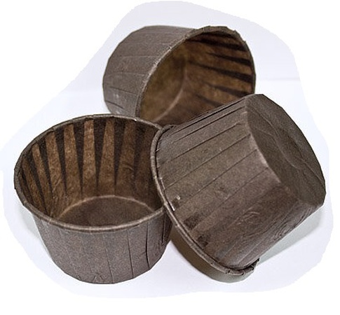 Форма бумажная Маффин 50х40мм коричневый фасовка 100/2000 в коробке