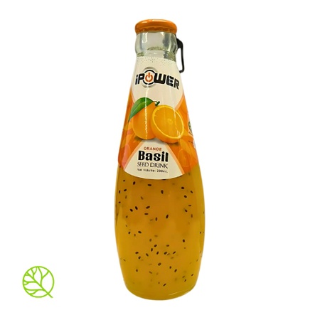 iPOWER Напиток с семенами базилика со вкусом апельсина