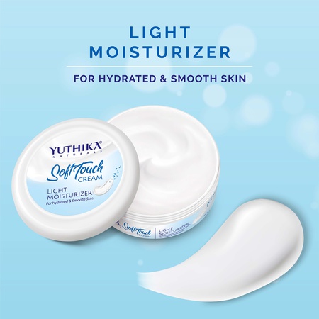 Yuthika Light Moisturizer Cream | Non-Sticky & Deep Nourishment | For Face, Hand & Body | Glycerin, Shea Butter & Vitamin E (500g)