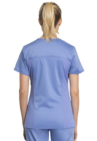 Блузон женский медицинский Cherokee WW Revolution Tech Mock Wrap Top in Ciel Blue WW775AB CIE