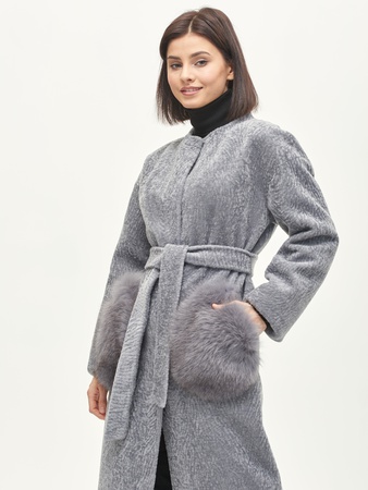 Пальто женское Silverfox модель 808 Серый