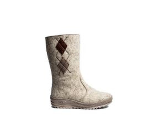 41967 Валенки школа св.войлок шерсть тэп бежевый