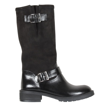 Women&#39;s ankle boots, genuine leather, suede<G607>