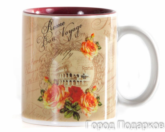 КРУЖКА ПОДАРОЧНАЯ БОН ВОЯЖ! ГОРОДА