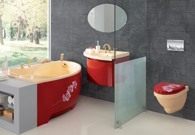 Köşe Grazia küvet 150 × 95