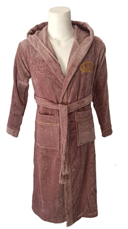 Kadife arabiyeli kapsonlu bornoz