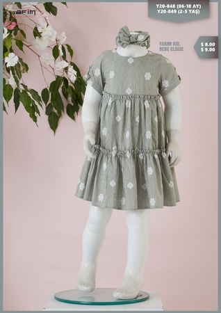 Yarım Kol Bebe Elbise