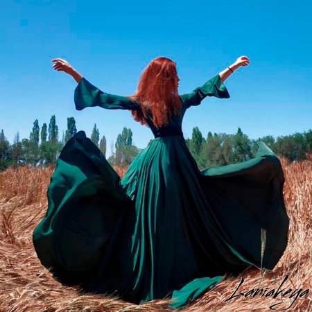 Платье из шёлка Армани